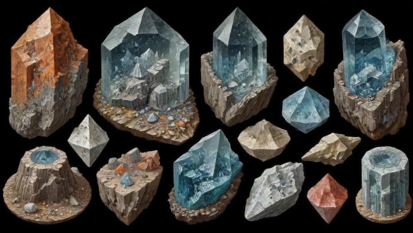 Feldspar ve Diğer Mineraller İçin Kesim Şemaları